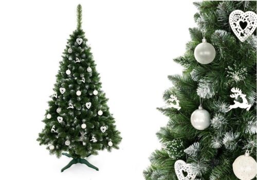 Choinka Sosna Diamentowa 3D 150cm Śnieg, Brokat - obrazek 2
